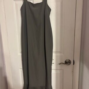 Chic Strapless Gray Dress